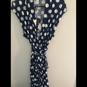 Sleeveless wrap dress